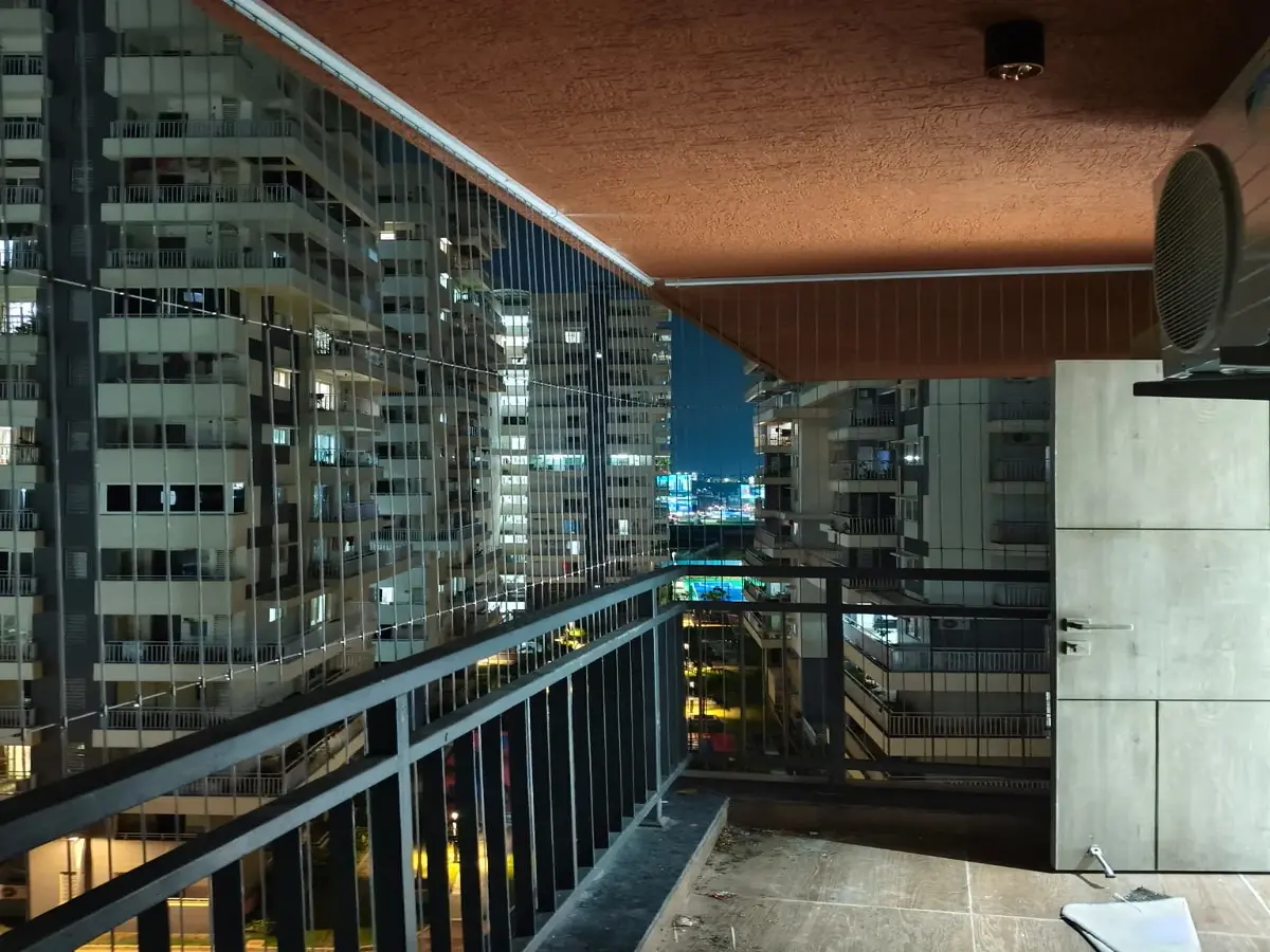 Anti bird Invisible grills near me in Aparna Elixir Anti Bird Invisible grill installation in Aparna Elixir