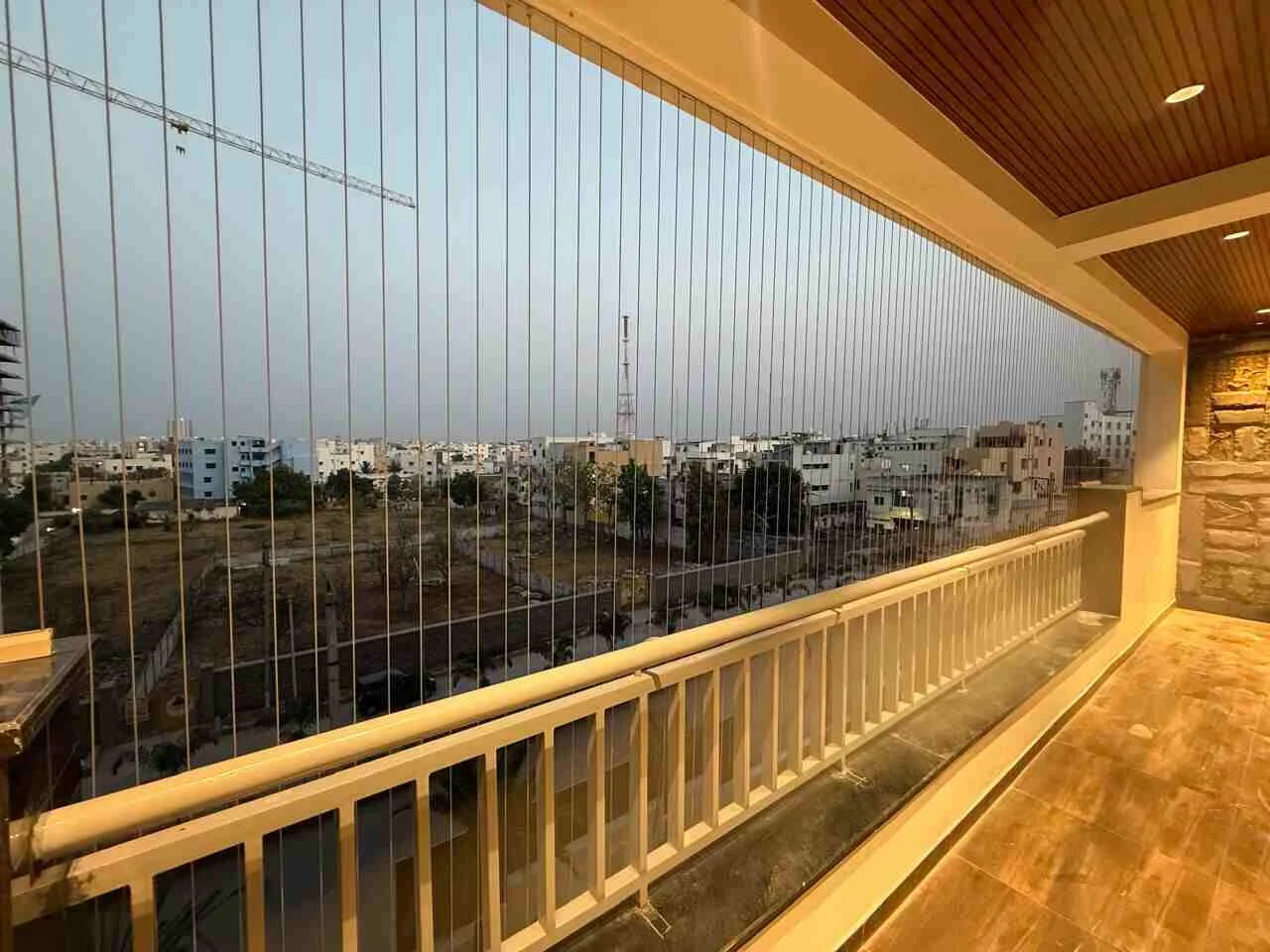 Invisible grills in Talabkatta Invisible grill installation in Talabkatta