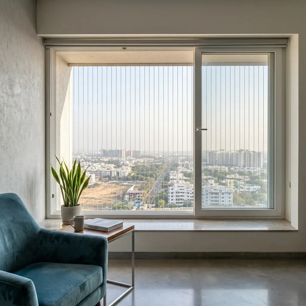 Windows Invisible grills near me in Sainikpuri Hyderabad Windows Invisible grill installation near me Sainikpuri