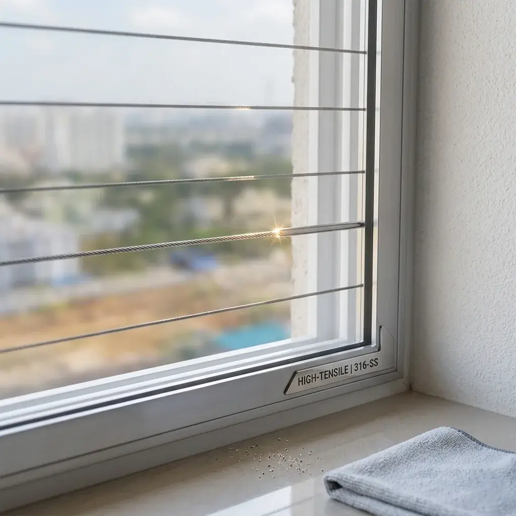 Windows Invisible grills near me in Yousufguda Windows Invisible grill installation in Yousufguda